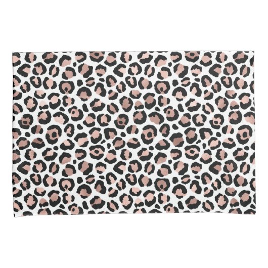 Roos Gold Black Leopard-bedrukte cheetah-trendy Kussensloop (Voorkant-Rechts)