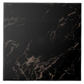 Roos Gold Black Tegel Tegeltje (Voorkant)