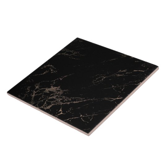 Roos Gold Black Tegel Tegeltje (Zijkant)