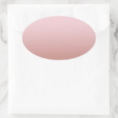 Roos Gold Blank Sjabloon Voeg Jouw tekst legant to Ovale Sticker (Tas)