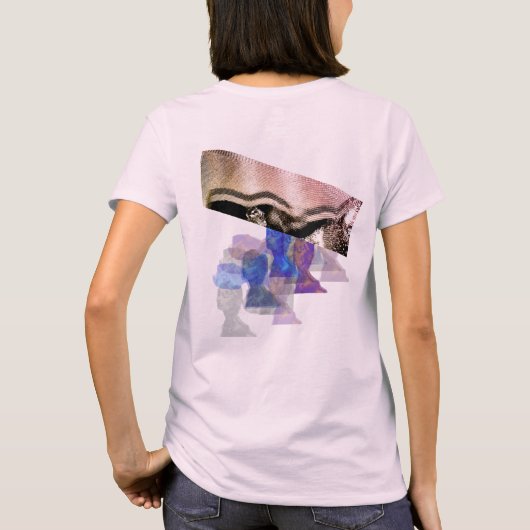 Roos-Gold Blip Ligature T-shirt (Achterkant)