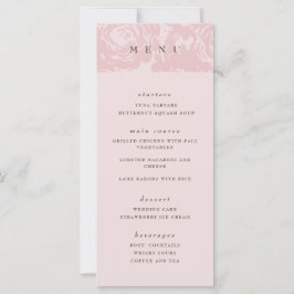 Roos Gold Bloom Bruiloft Menu