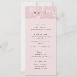 Roos Gold Bloom Bruiloft Menu