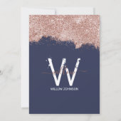 Roos Gold Blue Girly Elk jaar wordt er een dag gev Kaart (Achterkant)