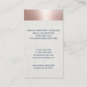 Roos Gold Blue Quill - Notional Loan Signing Agent Visitekaartje (Achterkant)