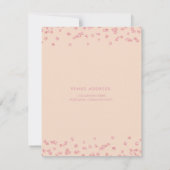 Roos Gold Blush 30e Verjaardag Save Date Confetti Kaart (Achterkant)