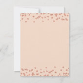 Roos Gold Blush 50th Birthday Save Date Confetti Save The Date (Achterkant)