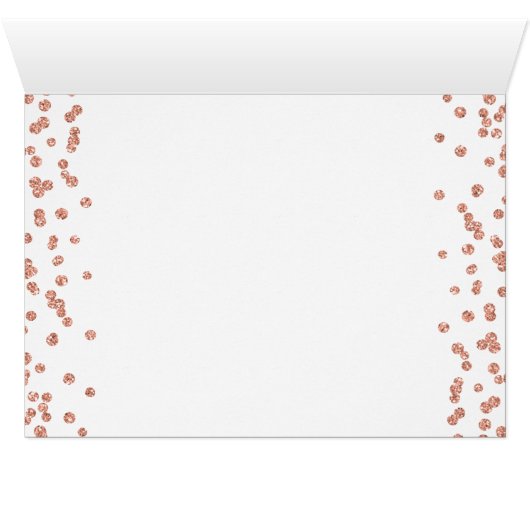 Roos Gold Blush 80th Birthday Hartelijk dank Glitt (Binenzijde Horizontaal (Onderkant))