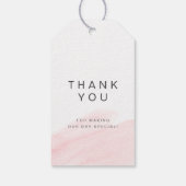 Roos Gold Blush Altijd en altijd met script bruilo Cadeaulabel (Achterkant)