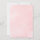 Roos Gold Blush Altijd en altijd met script bruilo Kaart (Achterkant)