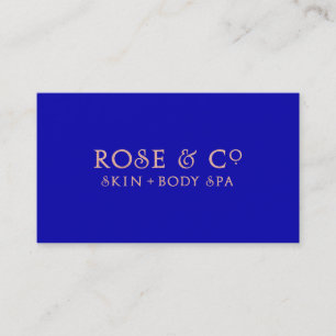 Roos Gold Blush Blue Sapphire Minimale Glam Visitekaartje