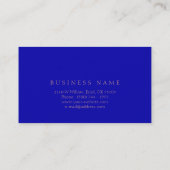 Roos Gold Blush Blue Sapphire Minimale Glam Visitekaartje (Achterkant)