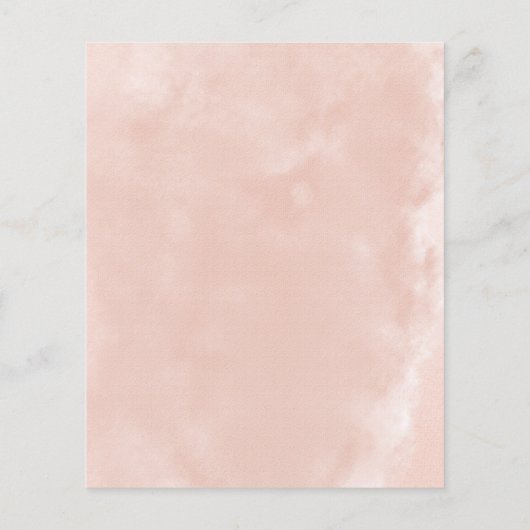 Roos Gold Blush Dress 40th Birthday Budget Invite (Achterkant)