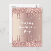 Roos Gold Blush Drivers Moederdag Kaart (Voorkant / Achterkant)