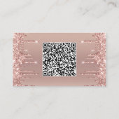 Roos Gold Blush Drivers QR Code Scan Visitekaartje (Achterkant)