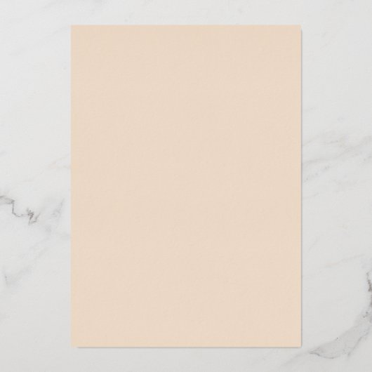 Roos Gold, Blush en Bourgogne Floral Wedding Folie Uitnodiging (Achterkant)