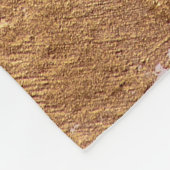 Roos Gold Blush en Gold Texture Fleece Deken (Hoek)