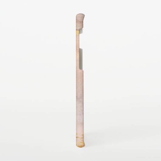 Roos Gold Blush en Gold Texture Samsung Galaxy Hoesje (Linkerkant)