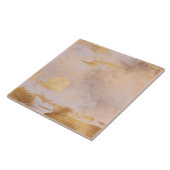 Roos Gold Blush en Gold Texture Tegeltje (Zijkant)