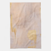 Roos Gold Blush en Gold Texture Theedoek (Verticaal)