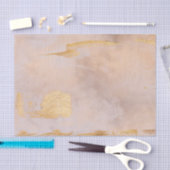 Roos Gold Blush en Gold Texture Tissuepapier (Craft)