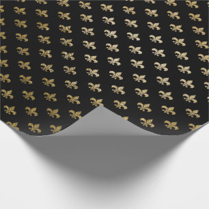 Roos Gold Blush Fior de Lis Black Royal Paris Cadeaupapier