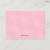 Roos Gold Blush Floral Baby shower Insteekkaart Informatiekaartje (Achterkant)