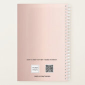 Roos Gold Blush Fotocollage Afspraken 2026 Planner (Achterkant)