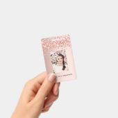 Roos Gold Blush Fotonaam Badge (Handheld)