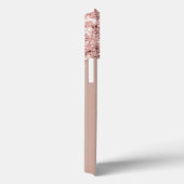 Roos Gold Blush Glitter Custom Text Jouw Cadeau Case-Mate iPhone Case (Achterkant / Rechts)