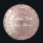 Roos Gold Blush Glitter Drivers Jouw tekst Dart Bo Dartbord<br><div class="desc">Roos Gold Blush Glitter Sparkle Drijft Aangepaste tekst Roze Modern - Voeg je unieke tekst toe of verwijder tekst - Maak je speciale cadeautje - Resize tekst en beweeg of verwijder tekst/elementen met aanpassingsgereedschap. Ontwerp door MIGNED. Zie alstublieft mijn andere projecten. U kunt deze design ook overbrengen naar meer dan...</div>