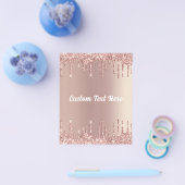 Roos Gold Blush Glitter Drivers Jouw tekst Name Fl Flyer (Enkel)