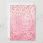 Roos Gold Blush Glitter Glam 30th Birthday Kaart (Achterkant)