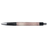 Roos Gold Blush Glitter Pen met aangepaste tekst (Voorkant)