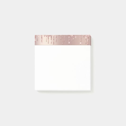 Roos Gold Blush Glitter Post het merkt op Post-it® Notes (Voorkant)