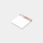 Roos Gold Blush Glitter Post het merkt op Post-it® Notes (Schuin)