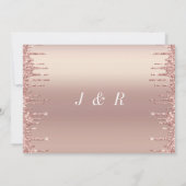 Roos Gold Blush Glitter Rings Weddenschap (Achterkant)