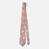 Roos Gold Blush Glitter-schijven Stropdas van graf (Voorkant)