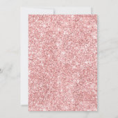 Roos Gold Blush Glitter Sparkle 30e verjaardag Kaart (Achterkant)