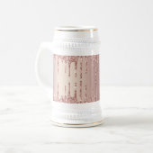 Roos Gold Blush Glitter Sparkle Drift Beer Stein Bierpul (Voorkant links)