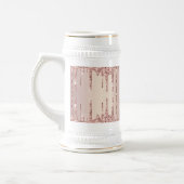 Roos Gold Blush Glitter Sparkle Drift Beer Stein Bierpul (Links)