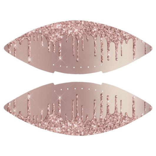 Roos Gold Blush Glitter Sparkle Drift Chic Modern American Football (Panelen)