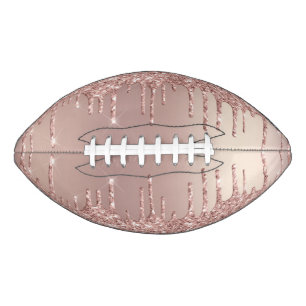 Roos Gold Blush Glitter Sparkle Drift Chic Modern American Football
