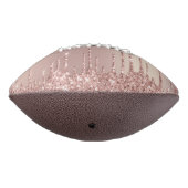 Roos Gold Blush Glitter Sparkle Drift Chic Modern American Football (Gedraaid 270)