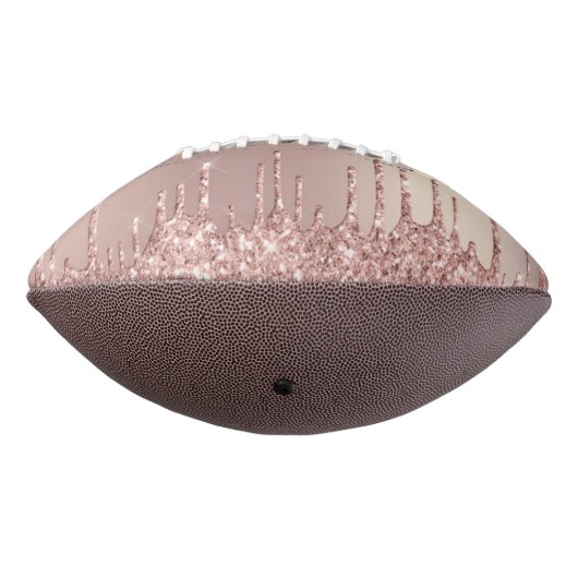 Roos Gold Blush Glitter Sparkle Drift Chic Modern American Football (Gedraaid 270)