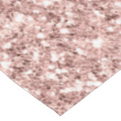 Roos Gold Blush glitter Sparkle Drift Custom Text Tafelkleed (Gekanteld)