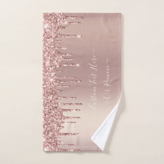Roos Gold Blush Glitter Sparkle Drivers - Jouw tek Bad Handdoek (Handdoek)