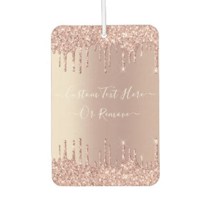 Roos Gold Blush Glitter Sparkle Drivers - Jouw tek Luchtverfrisser