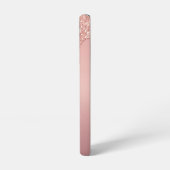 Roos Gold Blush Glitter Sparkle Drivers Samsung Galaxy Hoesje (Linkerkant)