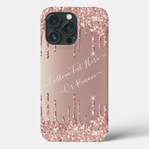 Roos Gold Blush Glitter Sparkle Drivers - Tekst/na Case-Mate iPhone Case
